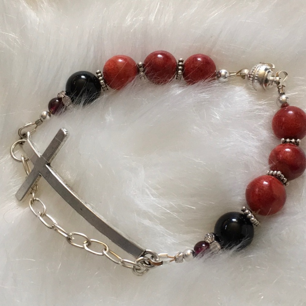 Real gemstone bracelet